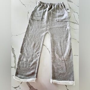 NWT Spiritual Gangster Slouchy Straight Leg Sweatpants In Heather Gray